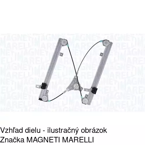 Elektrický mechanizmus okna dverí 3024PSE1 /POLCAR/ - obr. 2