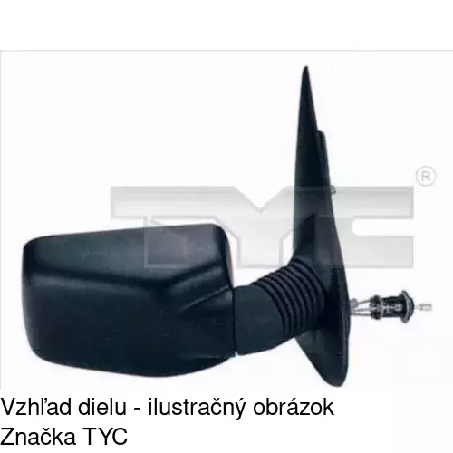 Vonkajšie zrkadlo POLCAR 3026511M