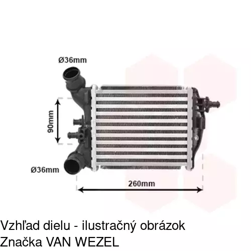 Chladiče vzduchu (Intercoolery) 3035J82X /POLCAR/ - obr. 1