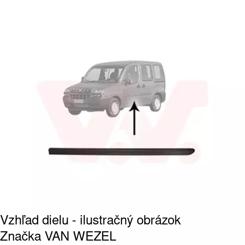 Lišta dverí 30400042 /POLCAR/