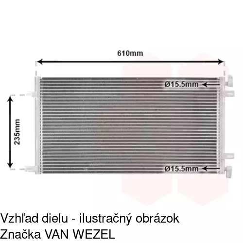 Chladiče klimatizácie 3040K8C1 /POLCAR/ - obr. 1