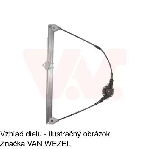 Manuálny mechanizmus okna dverí 3040PSM1 /POLCAR/ - obr. 1