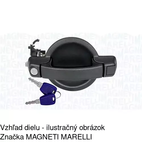 Vnútorná kľučka 3040Z-46A /POLCAR/ - obr. 1