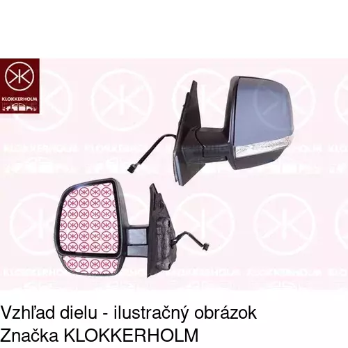 Vonkajšie zrkadlo 3042516M /POLCAR/ - obr. 2