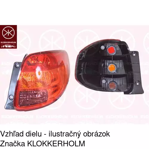 Zadné svetlo POLCAR 307588-E