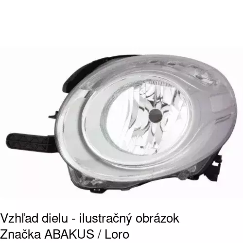 Hlavný reflektor 30L110-U /POLCAR/ - obr. 2