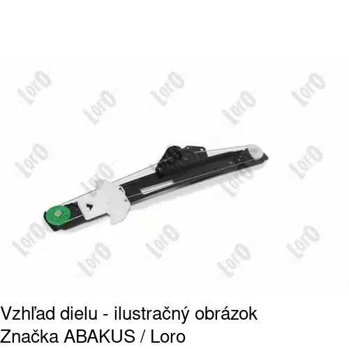 Elektrický mechanizmus okna dverí 3201PSE4 /POLCAR/ - obr. 2
