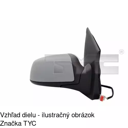 Vonkajšie zrkadlo POLCAR 3202512M
