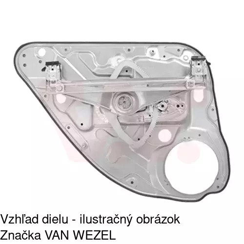 Mechanizmus sťahovania okna elektrický bez motora 3202PSG4 /POLCAR/ - obr. 3