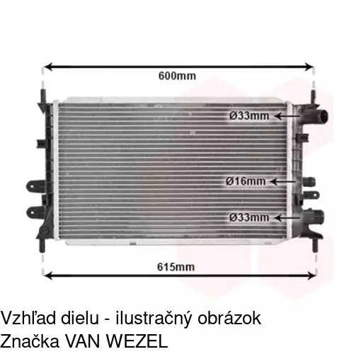 Chladiče vody 320608-2 /POLCAR/ - obr. 3