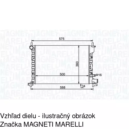 Chladiče vody 321008A1 /POLCAR/ - obr. 1