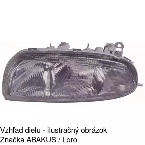 Hlavný reflektor 3210094E /POLCAR/ - obr. 1