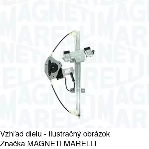 Mechanizmus sťahovania okna elektrický bez motora 3212PSG4 /POLCAR/ - obr. 2