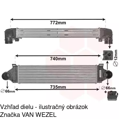 Chladiče vzduchu (Intercoolery) 3219J8-1 /POLCAR/ - obr. 4