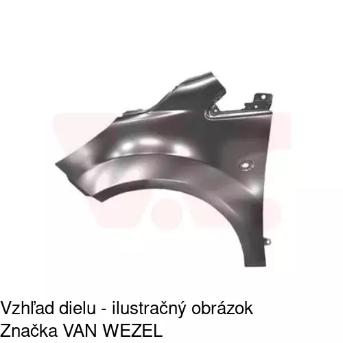 Predný blatník 323301 /POLCAR/ - obr. 2