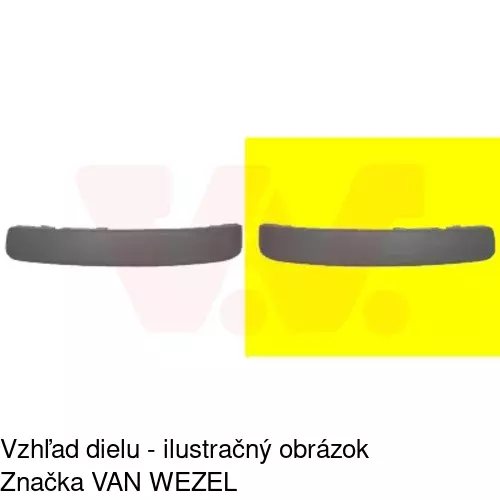 Lišta krytu nárazníka 323507-5 /POLCAR/ - obr. 1