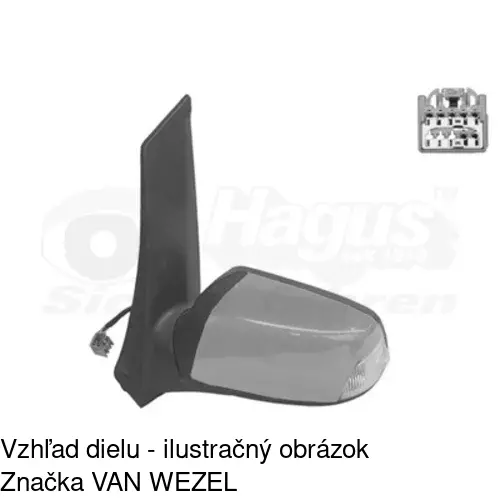 Rám vonkajšieho zrkadla 323556PE /POLCAR/ - obr. 5