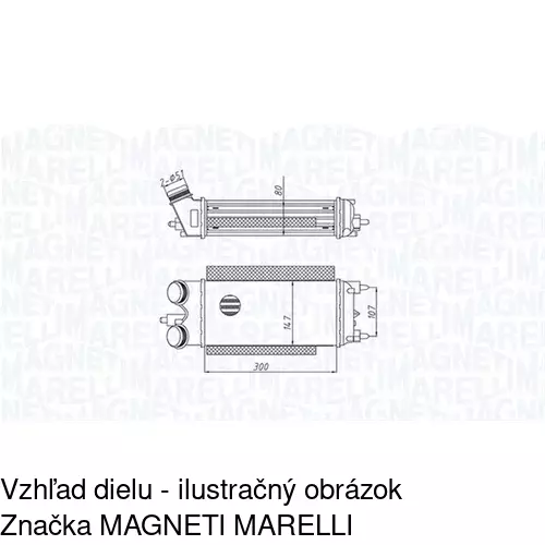 Chladiče vzduchu (Intercoolery) 3238J8-2 /POLCAR/