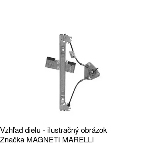 Mechanizmus sťahovania okna elektrický bez motora 3238PSG3 /POLCAR/ - obr. 1