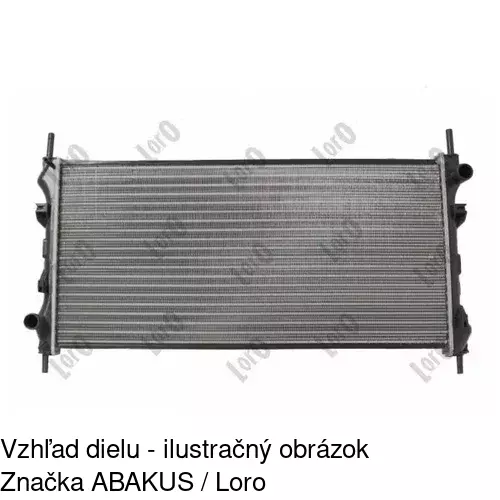 Chladiče vody 324708A2 /POLCAR/ - obr. 1