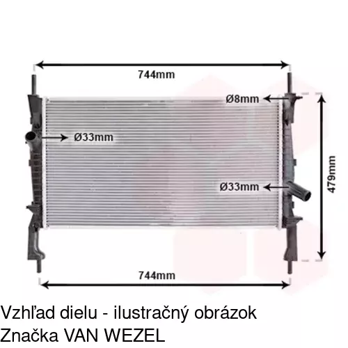 Chladiče vody 3248081K /POLCAR/ - obr. 4