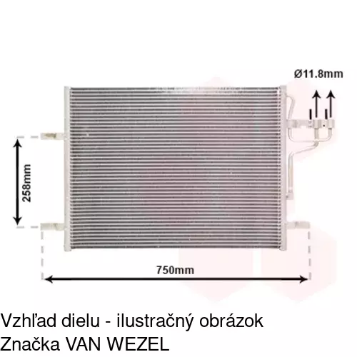 Chladiče klimatizácie 3252K82X /POLCAR/ - obr. 3