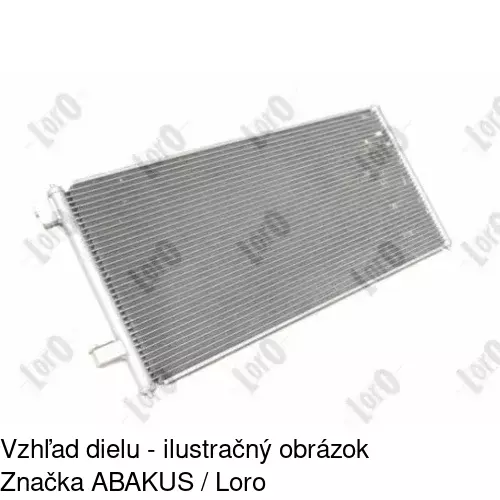 Chladiče klimatizácie 3256K8C1 /POLCAR/ - obr. 2