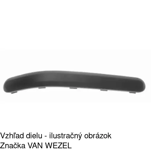 Lišta nárazníka 325796-6 /POLCAR/ - obr. 1