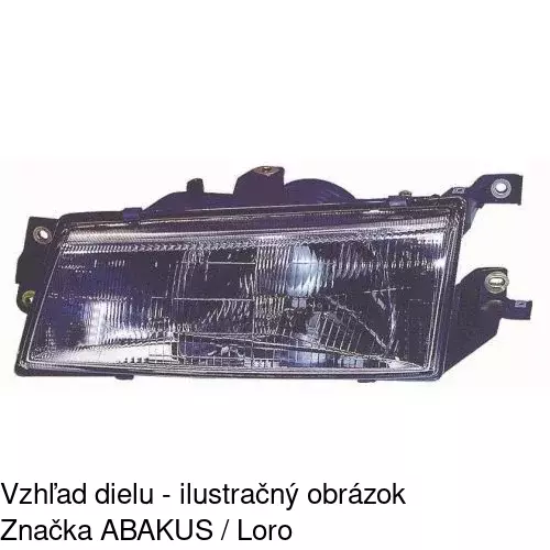 Hlavný reflektor 400209-E /POLCAR/ - obr. 1