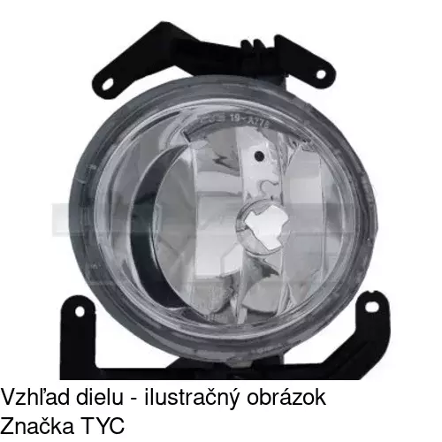 Hmlové svetlo - predné POLCAR 400329-E