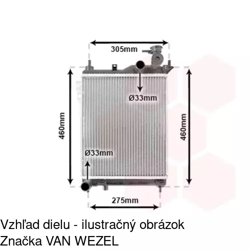 Chladiče vody 404208-2 /POLCAR/ - obr. 3