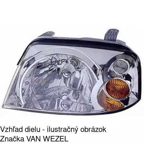 Hlavný reflektor 404309-E /POLCAR/ - obr. 1