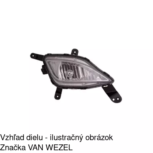 Hmlové svetlo - predné 40C230-E /POLCAR/ - obr. 2