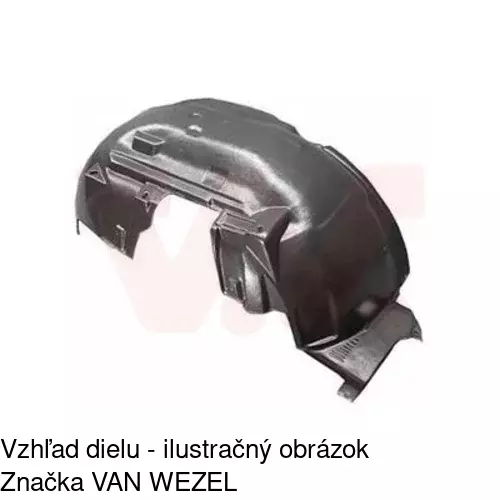Podblatník (plast) POLCAR 4170FP1T