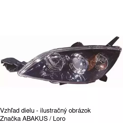 Hlavný reflektor 454110-E /POLCAR/ - obr. 1