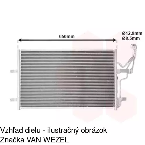 Chladiče klimatizácie 4541K8C2S /POLCAR/ - obr. 2
