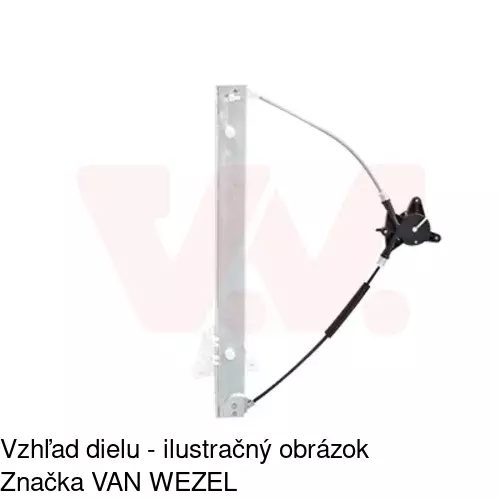 Mechanizmus sťahovania okna elektrický bez motora 4541PSG2 /POLCAR/