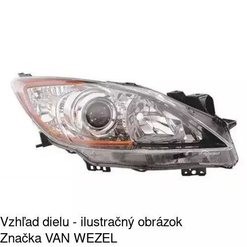 Hlavný reflektor 4542101E /POLCAR/ - obr. 2