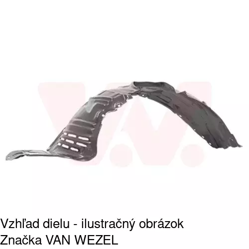 Podblatník (plast) POLCAR 4550FP1T
