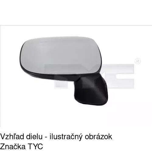 Vonkajšie zrkadlo POLCAR 4555524M