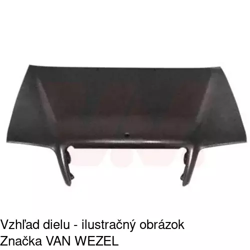 Kapota - poškodená POLCAR 500203UA