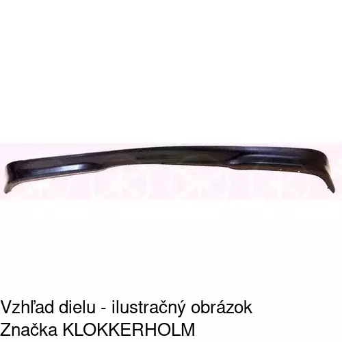Spojler predného nárazníka POLCAR 500225