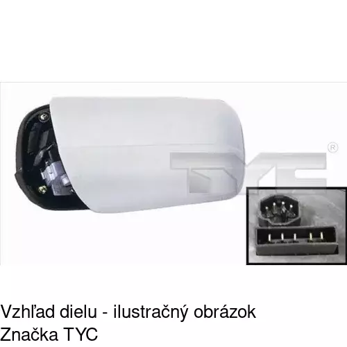 Vonkajšie zrkadlo 5002528E /POLCAR/ - obr. 1