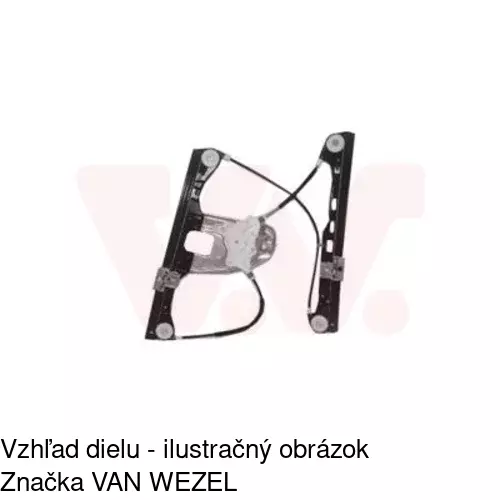 Mechanizmus sťahovania okna elektrický bez motora 5003PSG1 /POLCAR/ - obr. 3