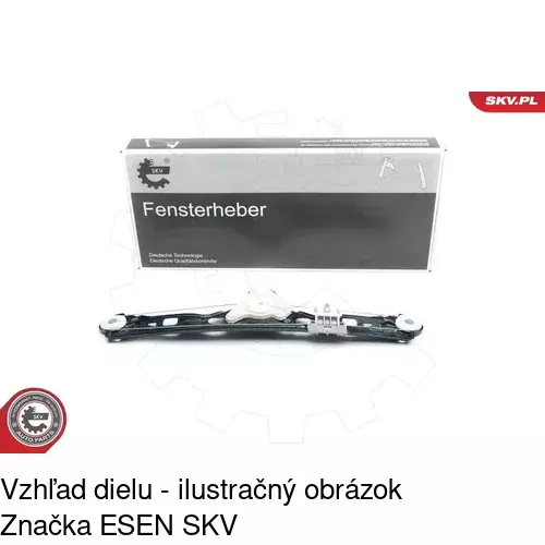 Mechanizmus sťahovania okna elektrický bez motora 5003PSG4 /POLCAR/ - obr. 1