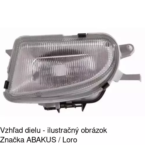 Hmlové svetlo - predné 5004290E /POLCAR/ - obr. 2