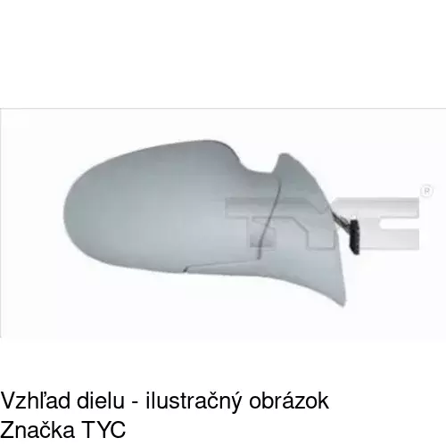 Vonkajšie zrkadlo 5005514E /POLCAR/ - obr. 5