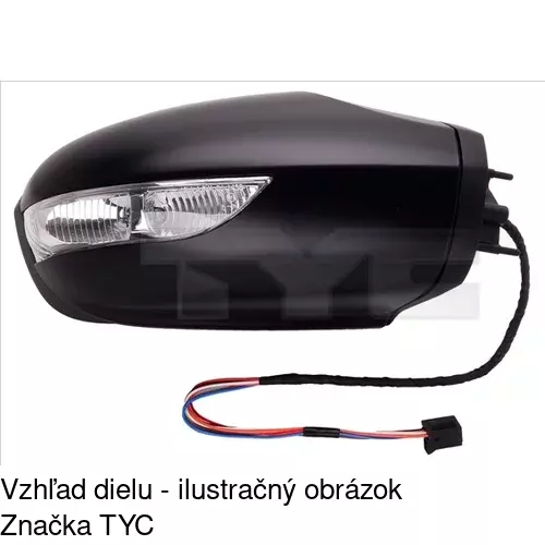 Rám vonkajšieho zrkadla POLCAR 500655PM