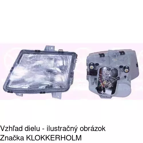 Hlavný reflektor 5012104E /POLCAR/ - obr. 2