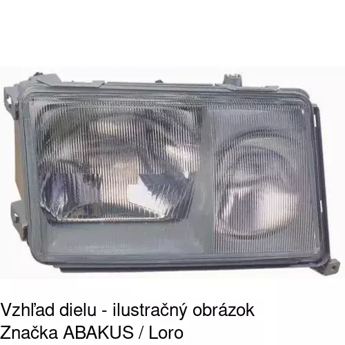 Sklo reflektora 501412-U /POLCAR/ - obr. 3